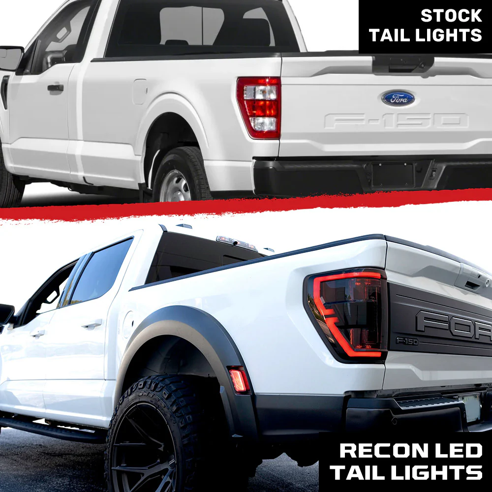 Ford F150 21-23 Ultra Bright OLED Tail Lights w/ Startup Light Sequence (Replaces Factory Halogen Tail Lights w/ BLIS Only) - Multiple Lens - Image 44