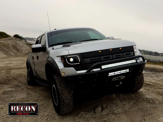 Ford F150 & Raptor 13-14 Projector Headlights Ultra High Power White LED DRL w/ Amber Turn Signals - Multiple Styles - Image 8