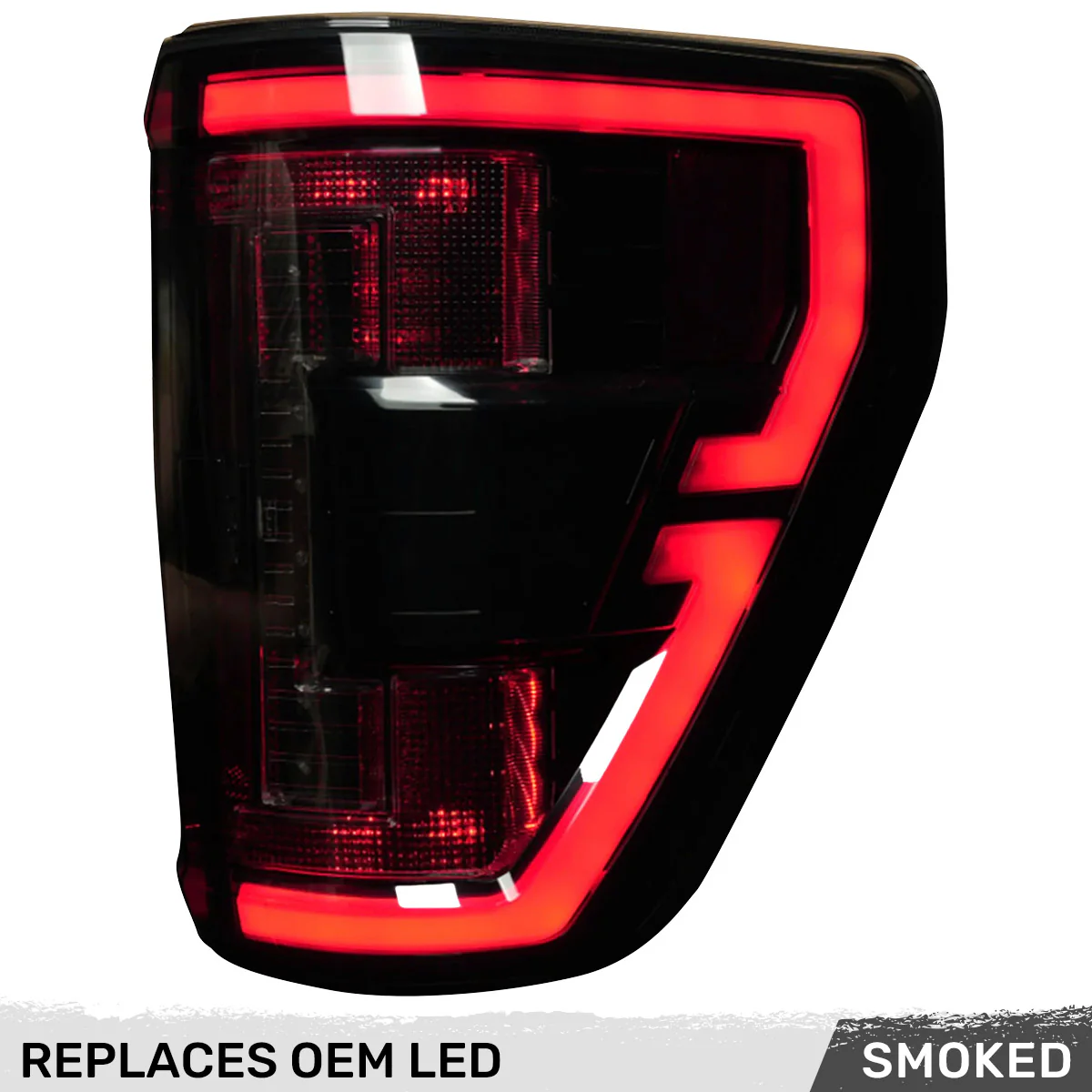 Ford F150 & Raptor 21-23 Ultra Bright OLED Tail Lights w/ Startup Light Sequence (Replaces Factory LED Tail Lights w/ BLIS Only) - Multiple Lens - Image 3