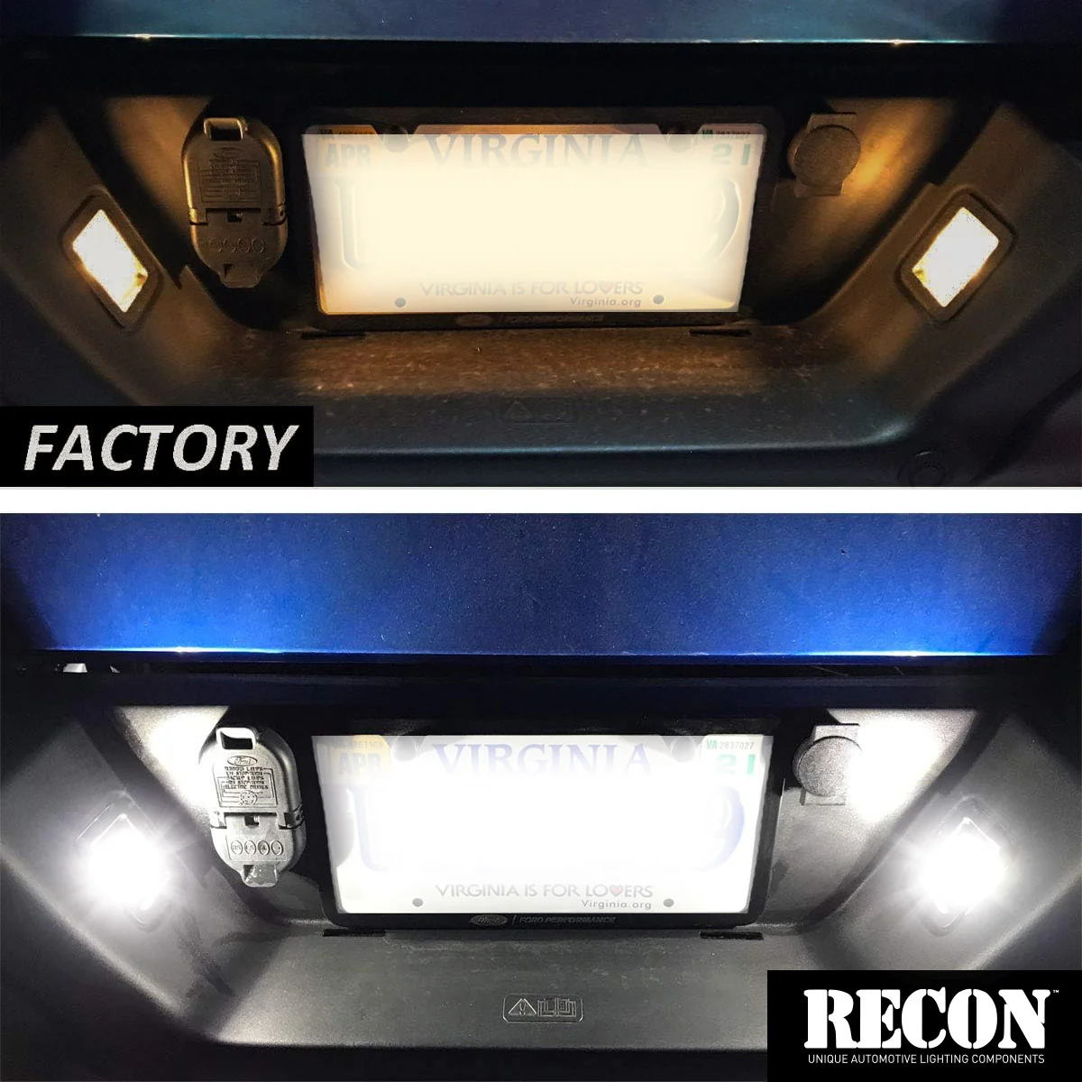 Ford SVT Raptor 17-20 License Plate Illumination Kit Ultra Bright White LED - Image 7