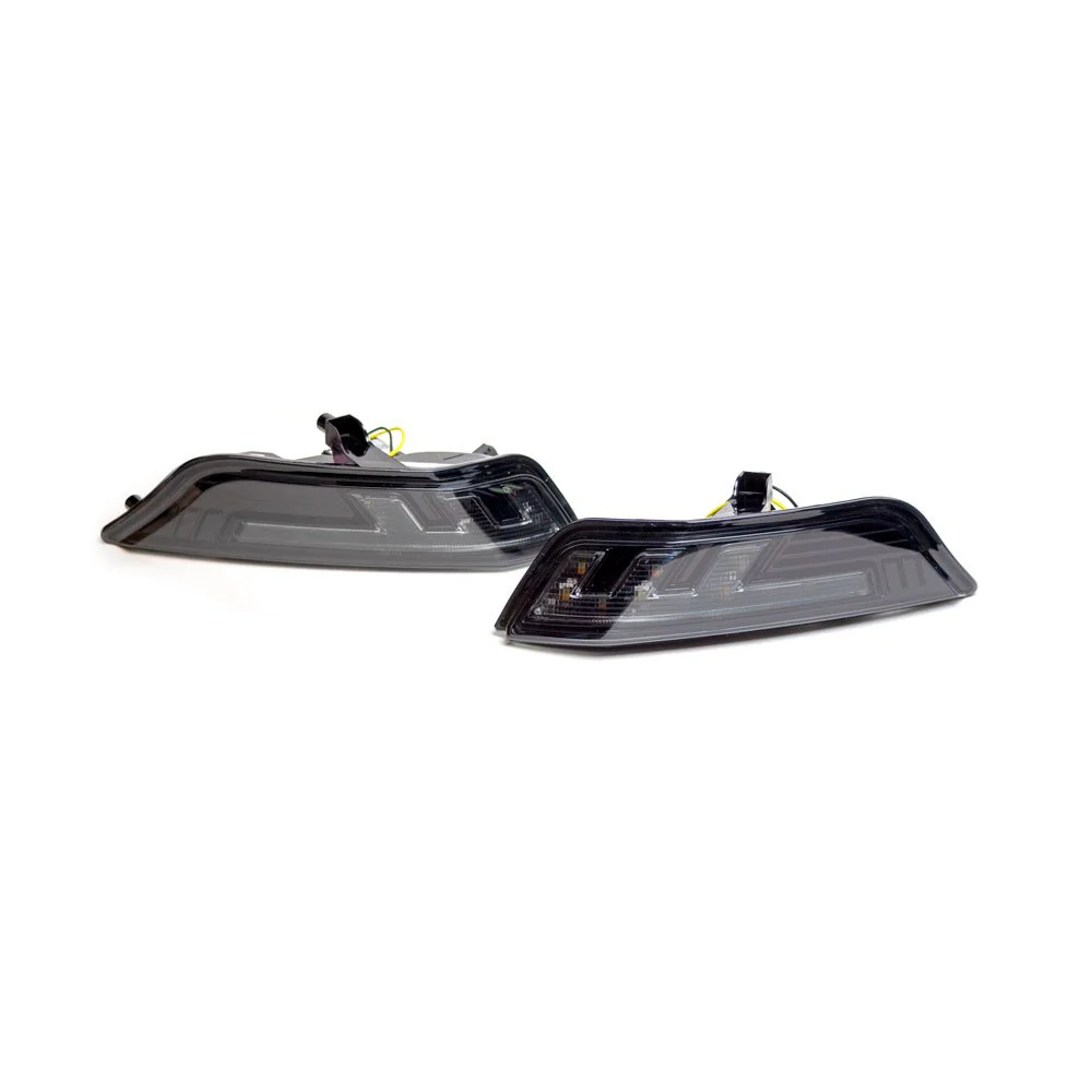 Ford Mustang 15-17 Front Bumper Corner Fender Light Kit LED Smoked - Image 4