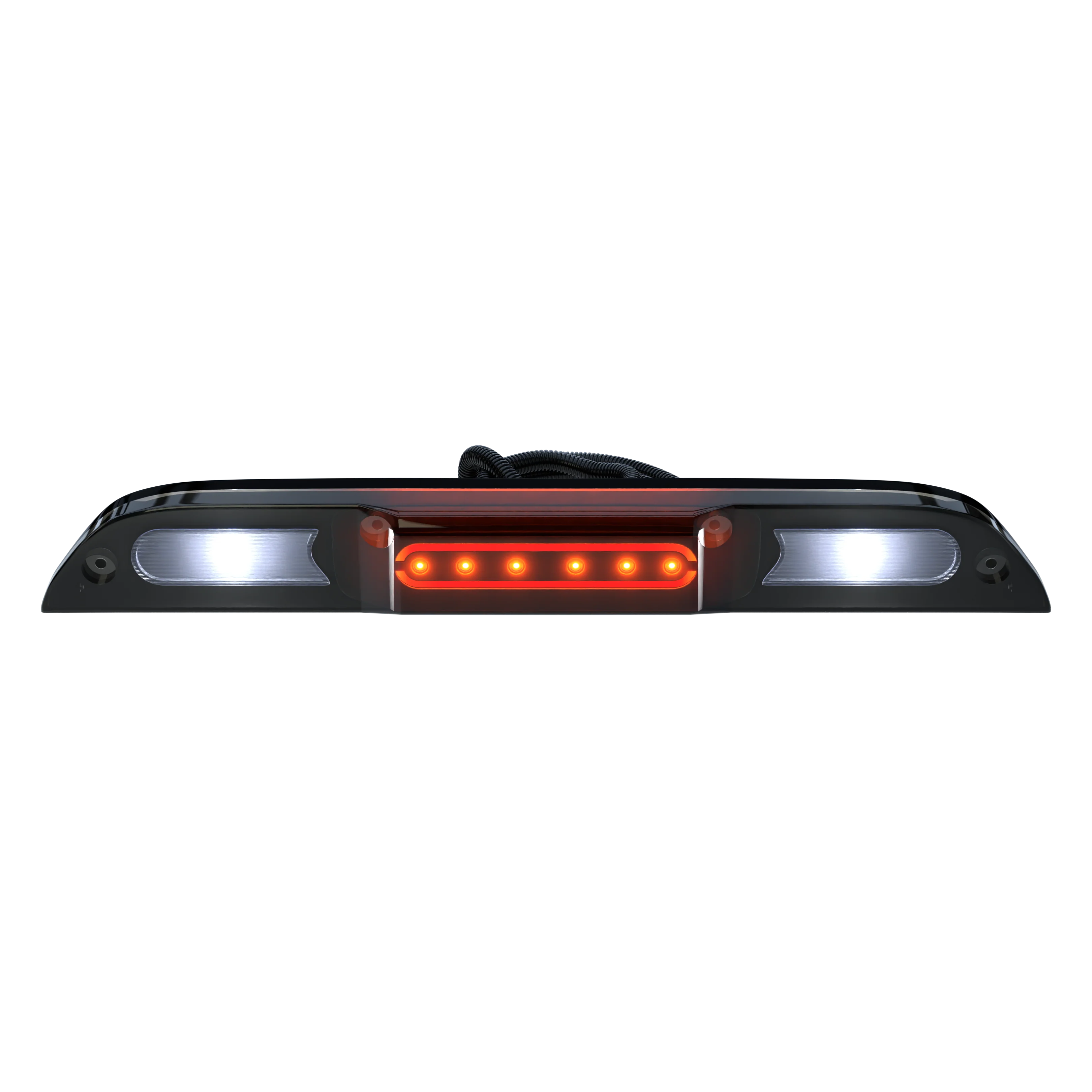 Ford Ranger 19-25 Ultra High Power Red LED 3rd Brake Light Kit w/ CREE XML White LED Cargo Lights (ATTN: DOES NOT FIT Models with Cargo Bed Camera in OEM 3rd Brake Light) - Smoked Lens - Image 2