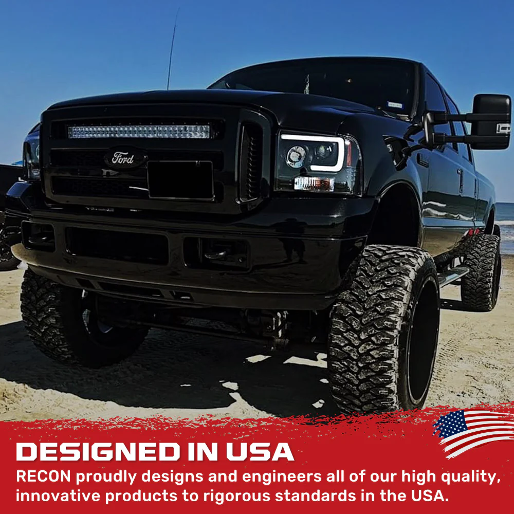 Ford Super Duty 05-07 Projector Headlights OLED Halos, DRL - Multiple Styles - Image 16