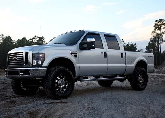 Ford Super Duty 08-10 Projector Headlights CCFL Halos/DRL Smoked/Black - Image 7