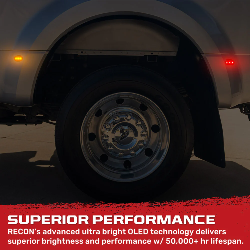 Ford 11-25 Super Duty F-350 & F-450 Fender LED Lights (4-Piece Set) - Multiple Lens & Colors - Image 14