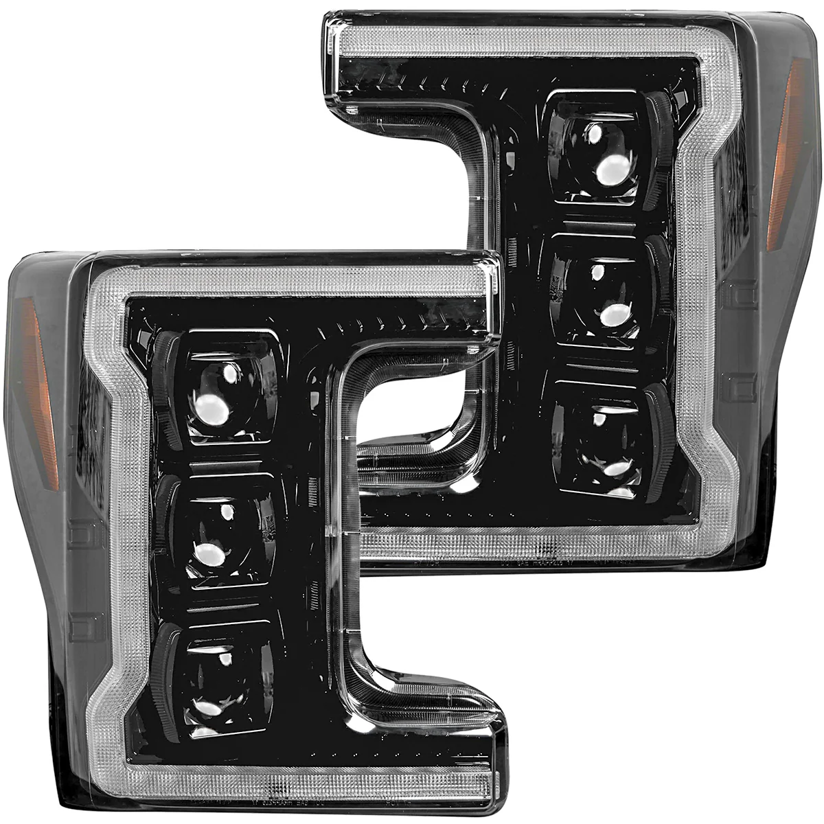Ford 17-19 Super Duty LED Projector Headlights OLED DRL & Scanning Switchback LED Turn Signals - Multiple Styles - Image 22