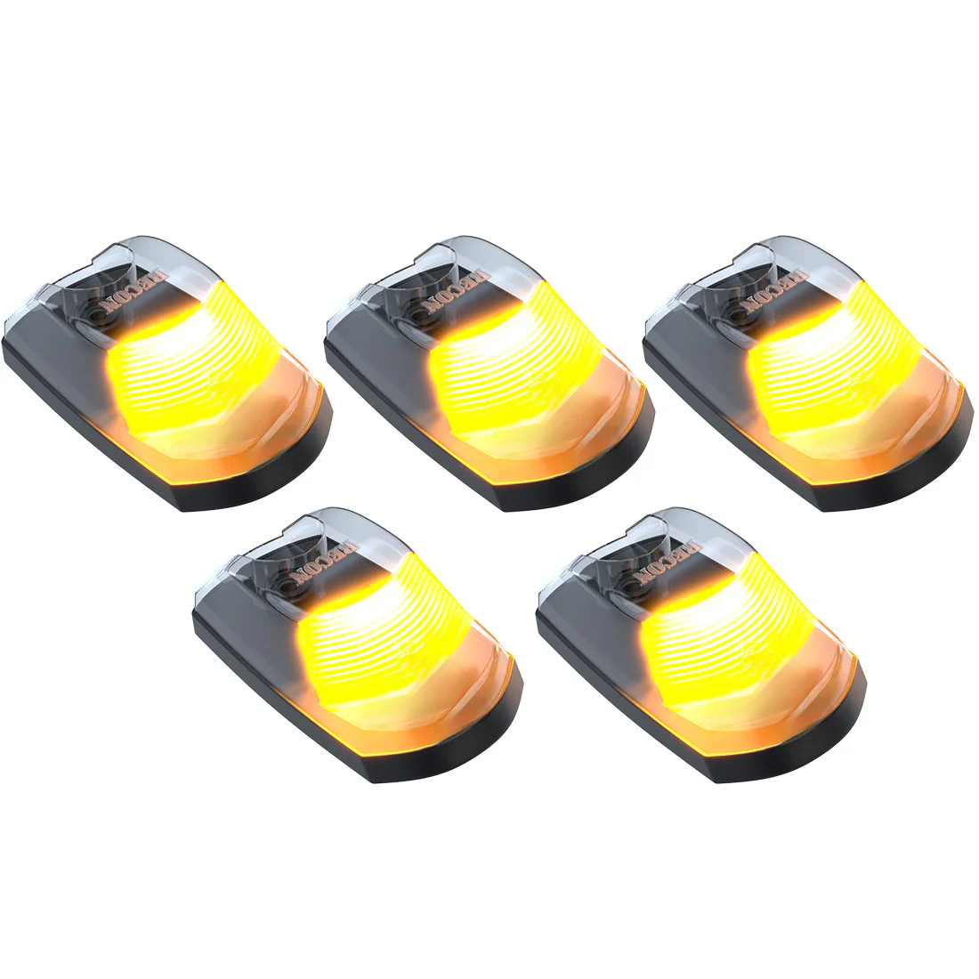 Ford Super Duty 17-22 (5-Piece) Cab Roof Light Kit Strobe LED White & Amber - Multiple Lens - Image 16