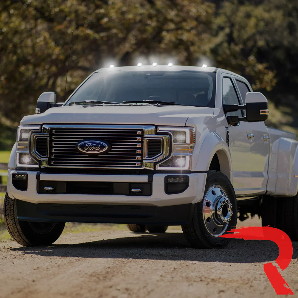 Ford Super Duty 17-25 5-Piece Cab Roof Light Set 2-Way Front & Rear Facing Ultra High-Power LEDs Multiple Lens & Colors - (ATTN: For models that DID NOT come with factory cab roof lights) - Image 10