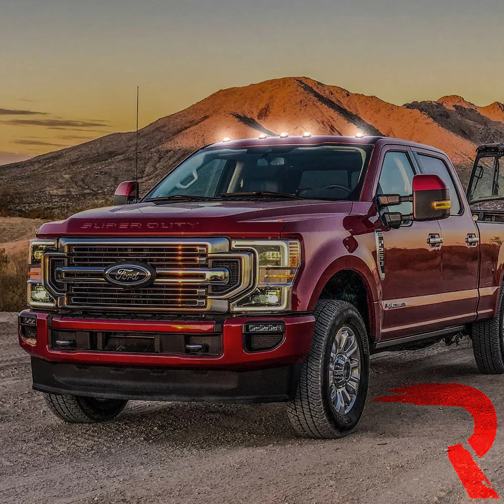Ford Super Duty 17-25 5-Piece Cab Roof Light Set 2-Way Front & Rear Facing Ultra High-Power LEDs Multiple Lens & Colors - (ATTN: For models that DID NOT come with factory cab roof lights) - Image 12