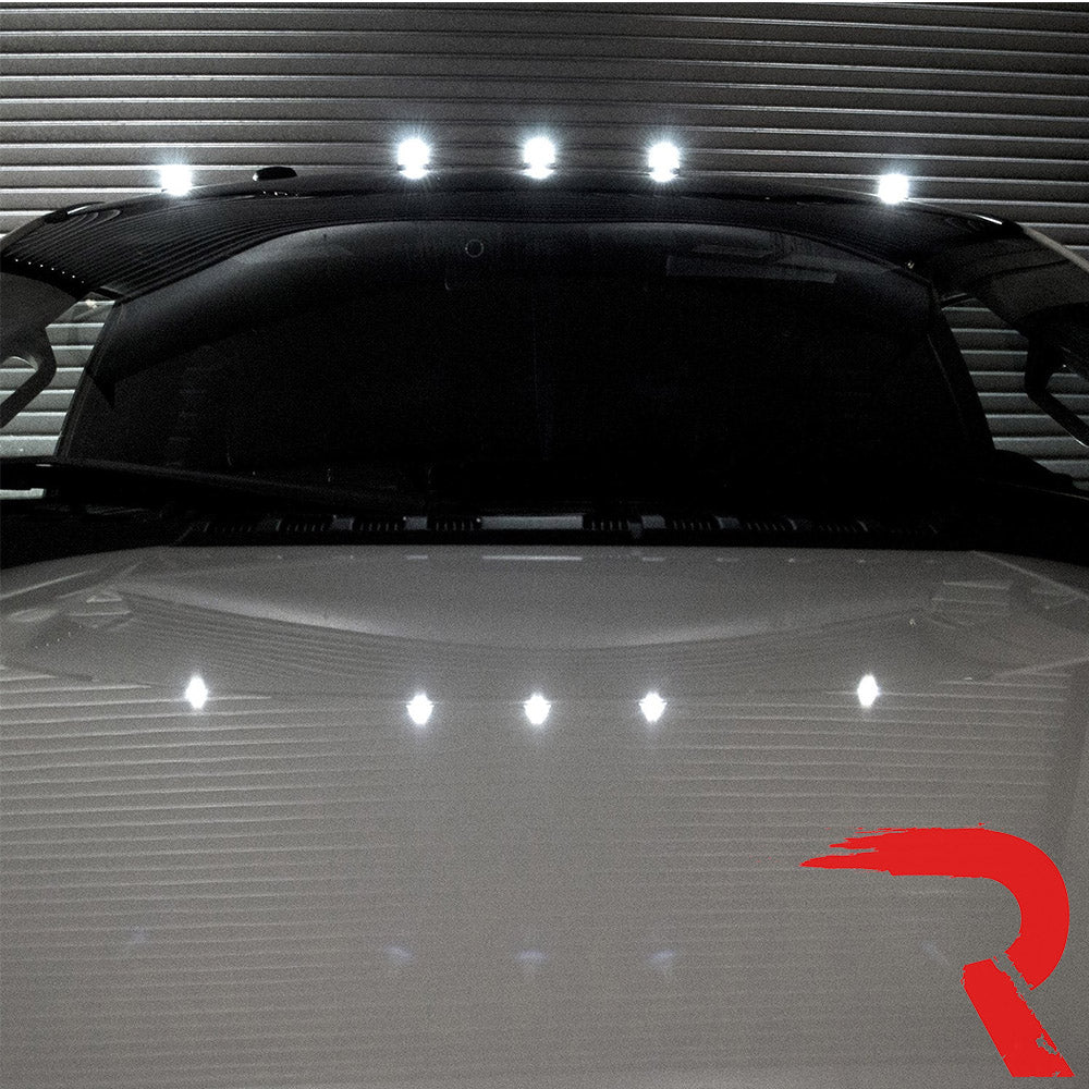 Ford Super Duty 17-25 5-Piece Cab Roof Light Set 2-Way Front & Rear Facing Ultra High-Power LEDs Multiple Lens & Colors - (ATTN: For models that DID NOT come with factory cab roof lights) - Image 16