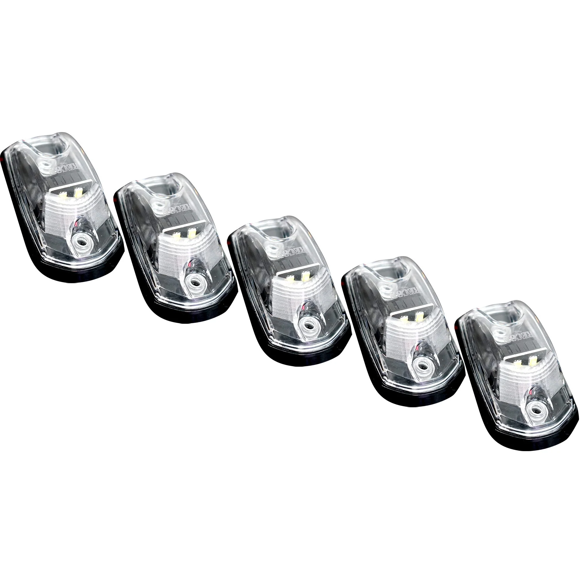 Ford Super Duty 17-25 5-Piece Cab Roof Light Set 2-Way Front & Rear Facing Ultra High-Power LEDs Multiple Lens & Colors - (ATTN: For models that DID NOT come with factory cab roof lights) - Image 17