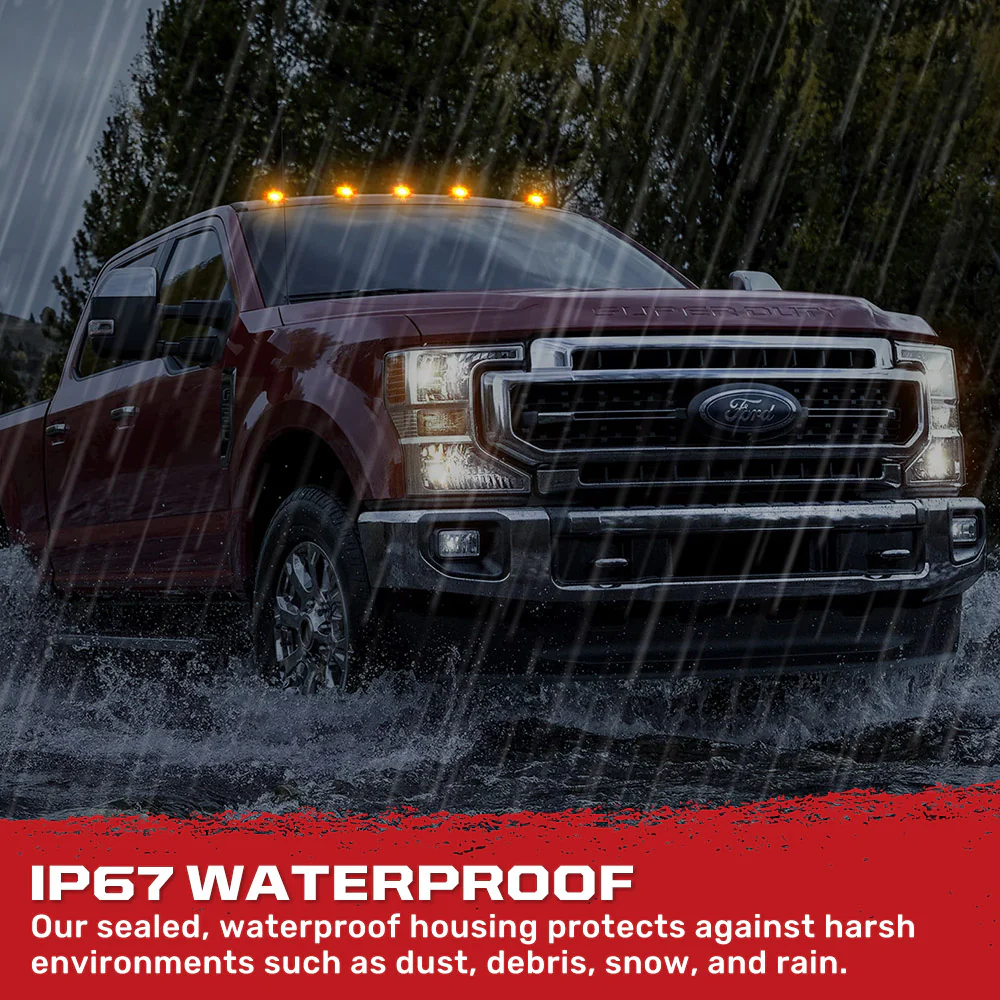 Ford Super Duty 17-25 5-Piece Cab Roof Light Set 2-Way Front & Rear Facing Ultra High-Power LEDs Multiple Lens & Colors - (ATTN: For models that DID NOT come with factory cab roof lights) - Image 36