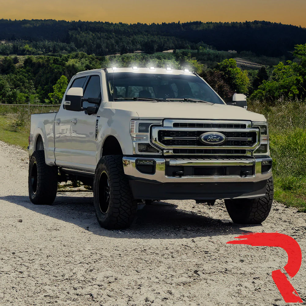 Ford Super Duty 17-25 5-Piece Cab Roof Light Set 2-Way Front & Rear Facing Ultra High-Power LEDs Multiple Lens & Colors - (ATTN: For models that DID NOT come with factory cab roof lights) - Image 9