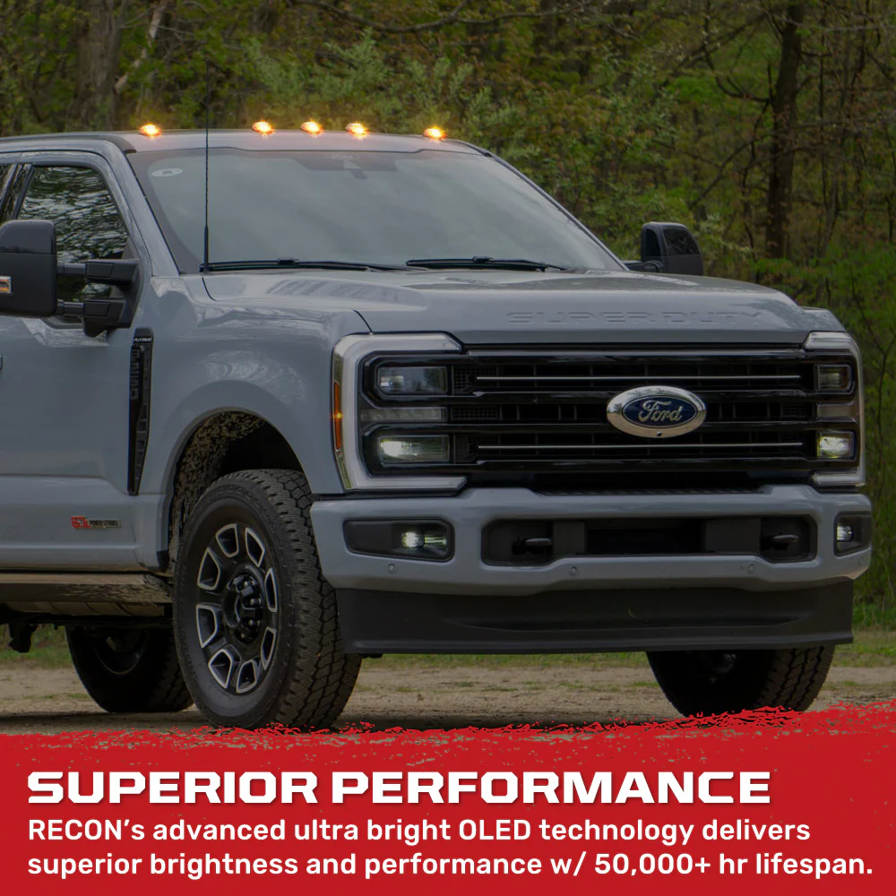 Ford Super Duty 23-25 5-PC Cab Roof Lights 2-Way Front & Rear Facing Ultra High-Power LED (Replaces Factory/OEM Cab Lights Only) - Multiple Options - Image 28