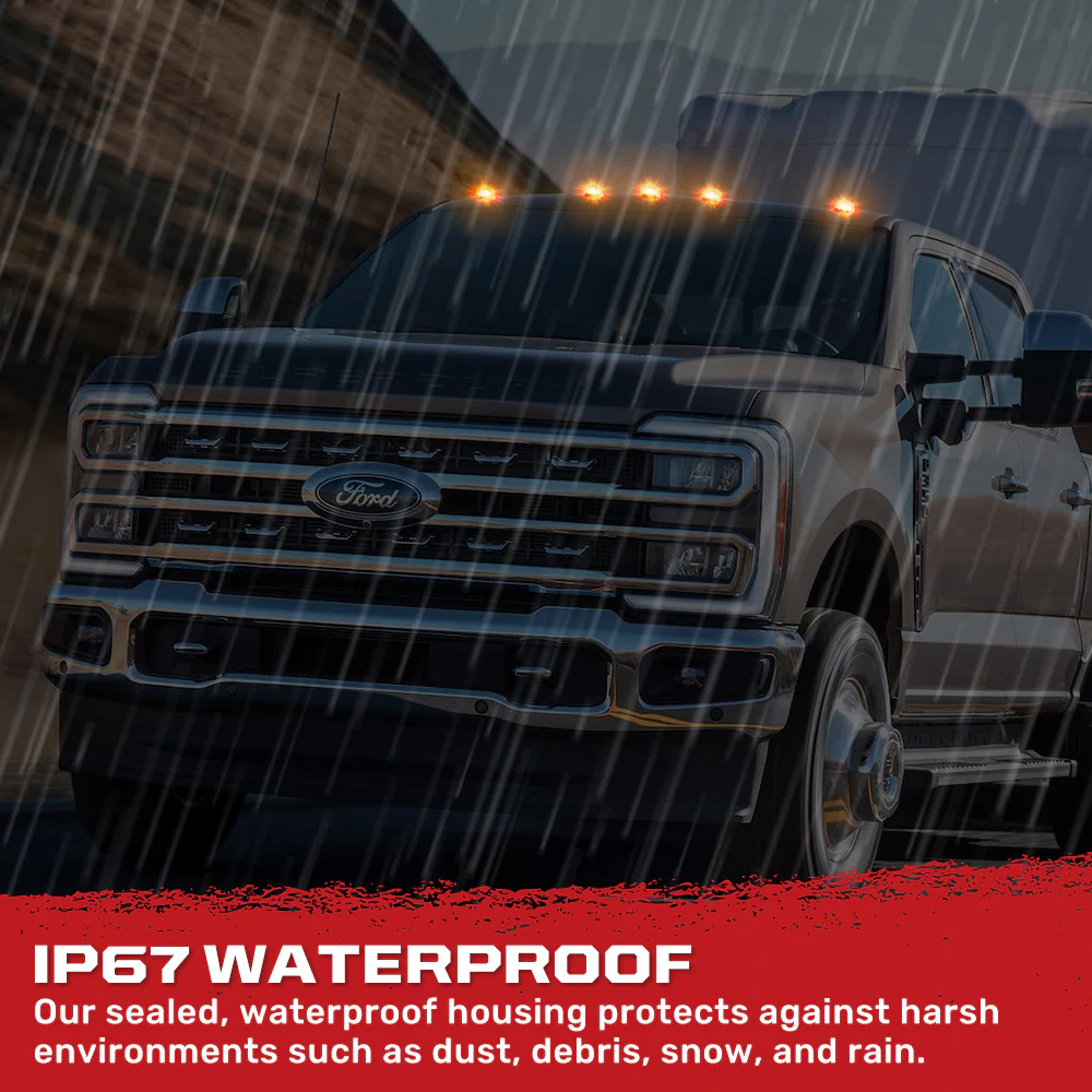 Ford Super Duty 23-25 5-PC Cab Roof Lights 2-Way Front & Rear Facing Ultra High-Power LED (Replaces Factory/OEM Cab Lights Only) - Multiple Options - Image 30