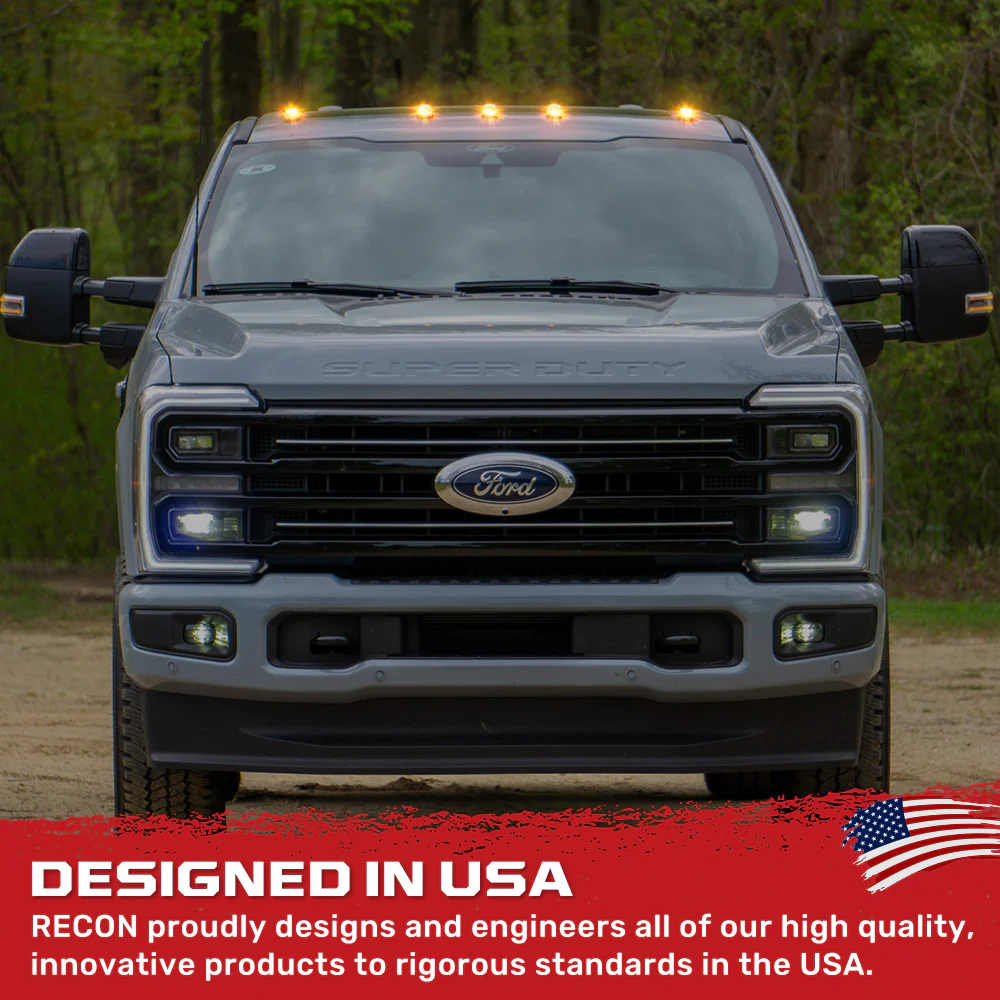 Ford Super Duty 23-25 5-PC Cab Roof Lights 2-Way Front & Rear Facing Ultra High-Power LED (Replaces Factory/OEM Cab Lights Only) - Multiple Options - Image 51
