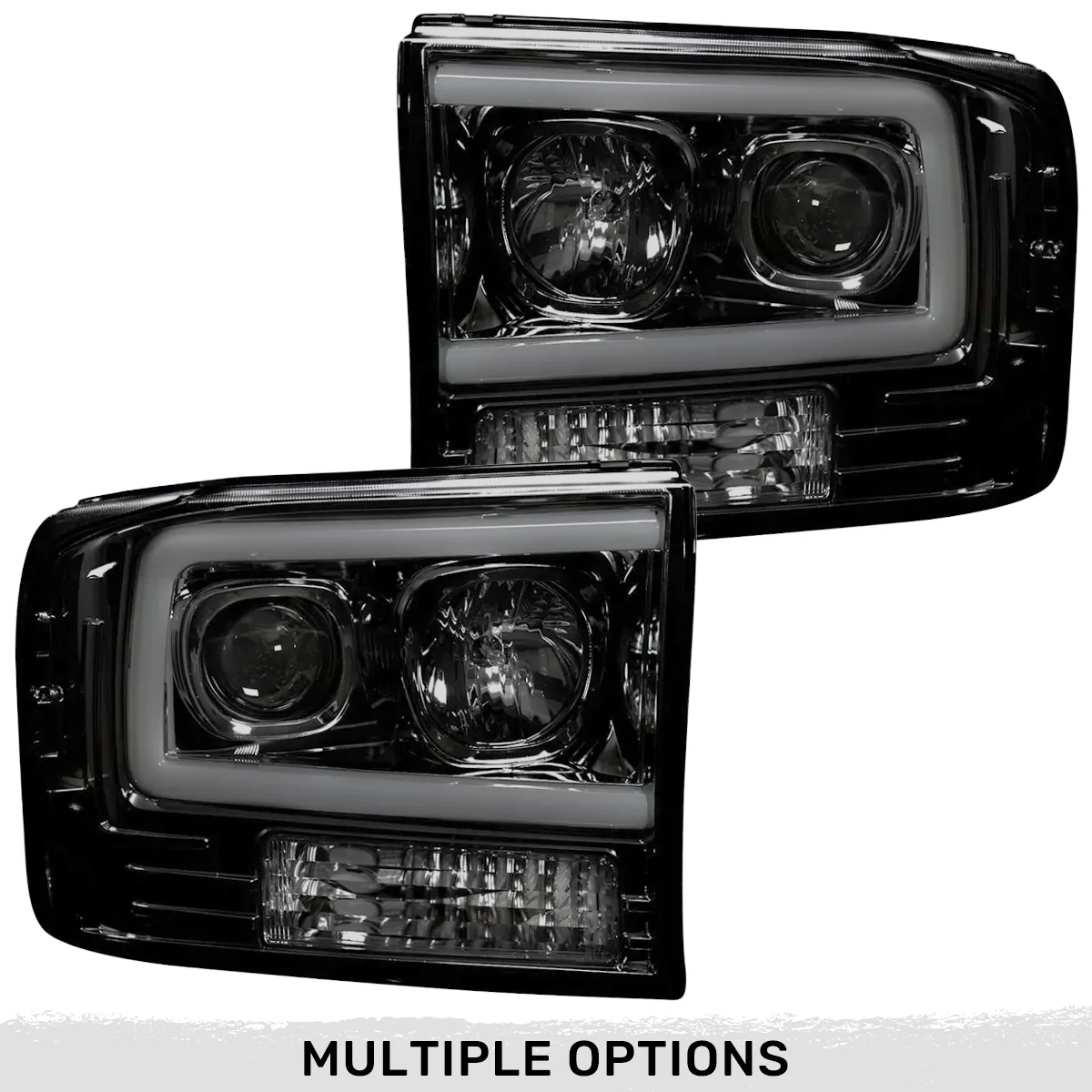 Ford Super Duty 99-04 Projector Headlights OLED Halos DRL - Multiple Styles