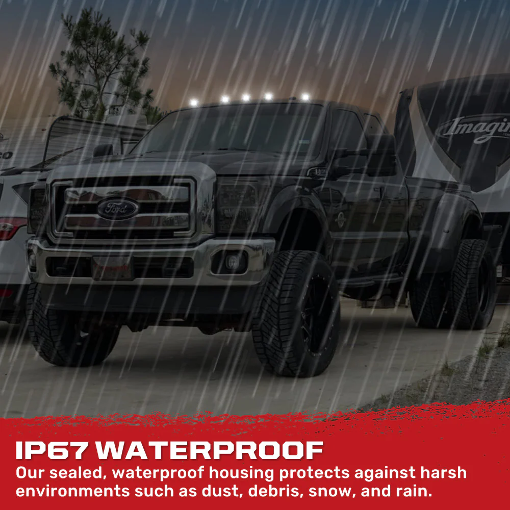Ford 99-16 Super Duty 5-Pc Cab Roof Lights 2-Way Front & Rear Facing Ultra High-Power LED (ATTN: For Models That DID NOT Come With Factory Cab Lights) - Multiple Options - Image 12