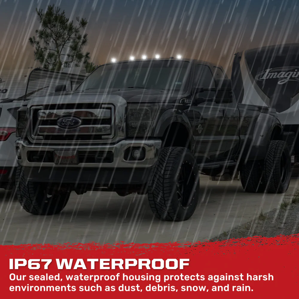Ford 99-16 Super Duty 5-Pc Cab Roof Lights 2-Way Front & Rear Facing Ultra High-Power LED (ATTN: For Models That DID NOT Come With Factory Cab Lights) - Multiple Options - Image 24