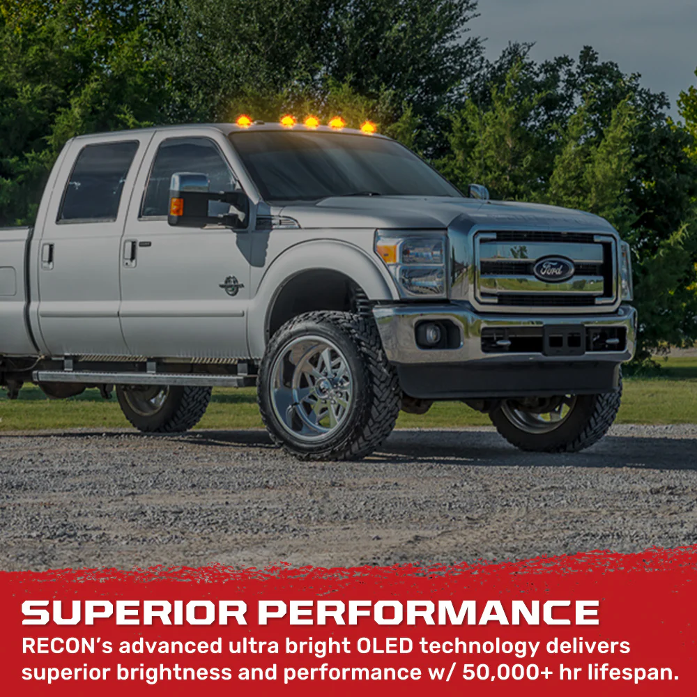 Ford 99-16 Super Duty 5-Pc Cab Roof Lights 2-Way Front & Rear Facing Ultra High-Power LED (ATTN: For Models That DID NOT Come With Factory Cab Lights) - Multiple Options - Image 61