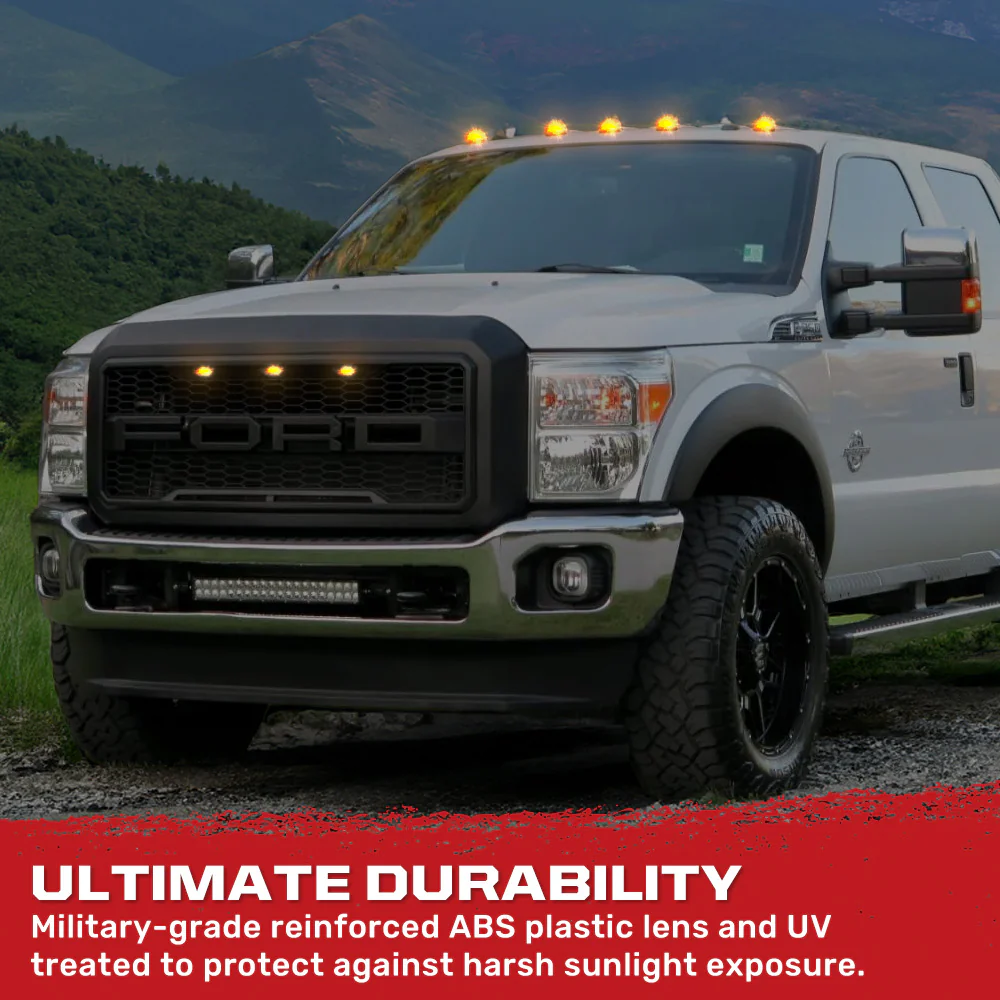 Ford 99-16 Super Duty 5-Pc Cab Roof Lights 2-Way Front & Rear Facing Ultra High-Power LED (ATTN: For Models That DID NOT Come With Factory Cab Lights) - Multiple Options - Image 62