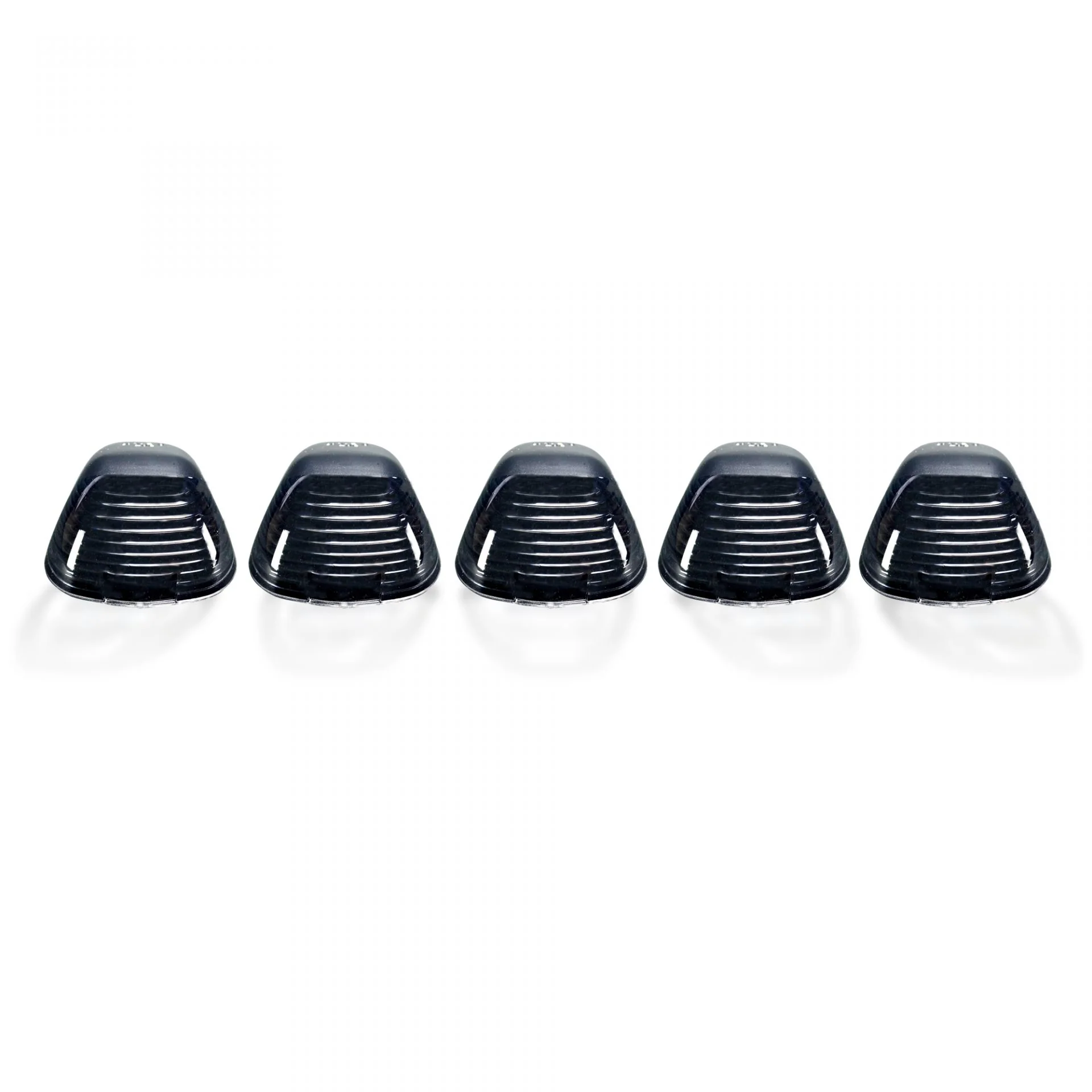Ford Super Duty 99-16 5 Piece Cab Lights Amber Xenon Bulbs with Smoked Lens - (Attn: This cab light kit replaces OEM factory installed Ford 99-16 cab roof light lenses) - Image 9