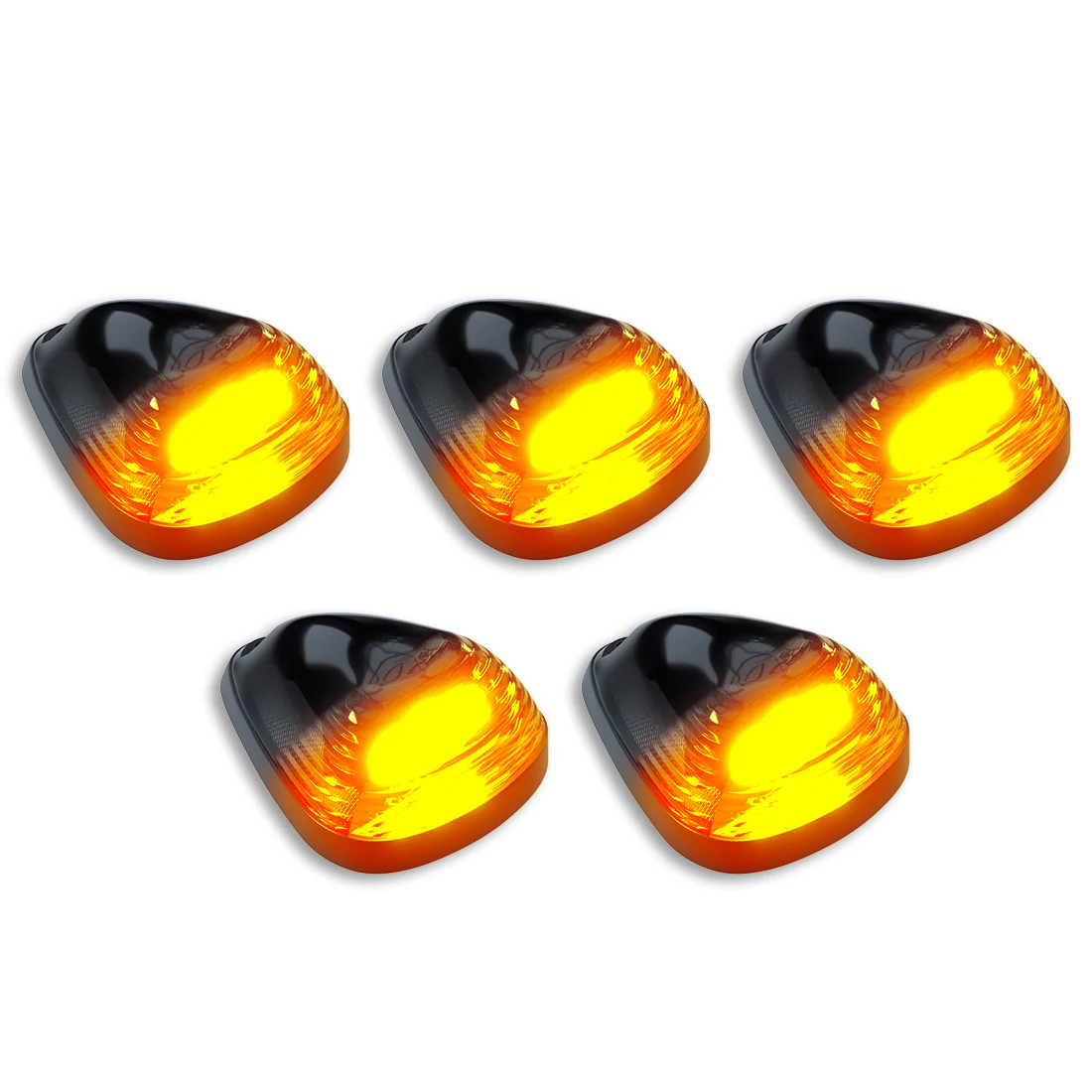 Ford Super Duty 99-16 5-Piece Cab Light Kit Strobe LED in White & Amber - Multiple Lens - Image 9