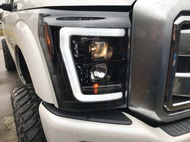 Ford Super Duty 11-16 Projector Headlights OLED Halos, DRL - Multiple Styles - Image 11