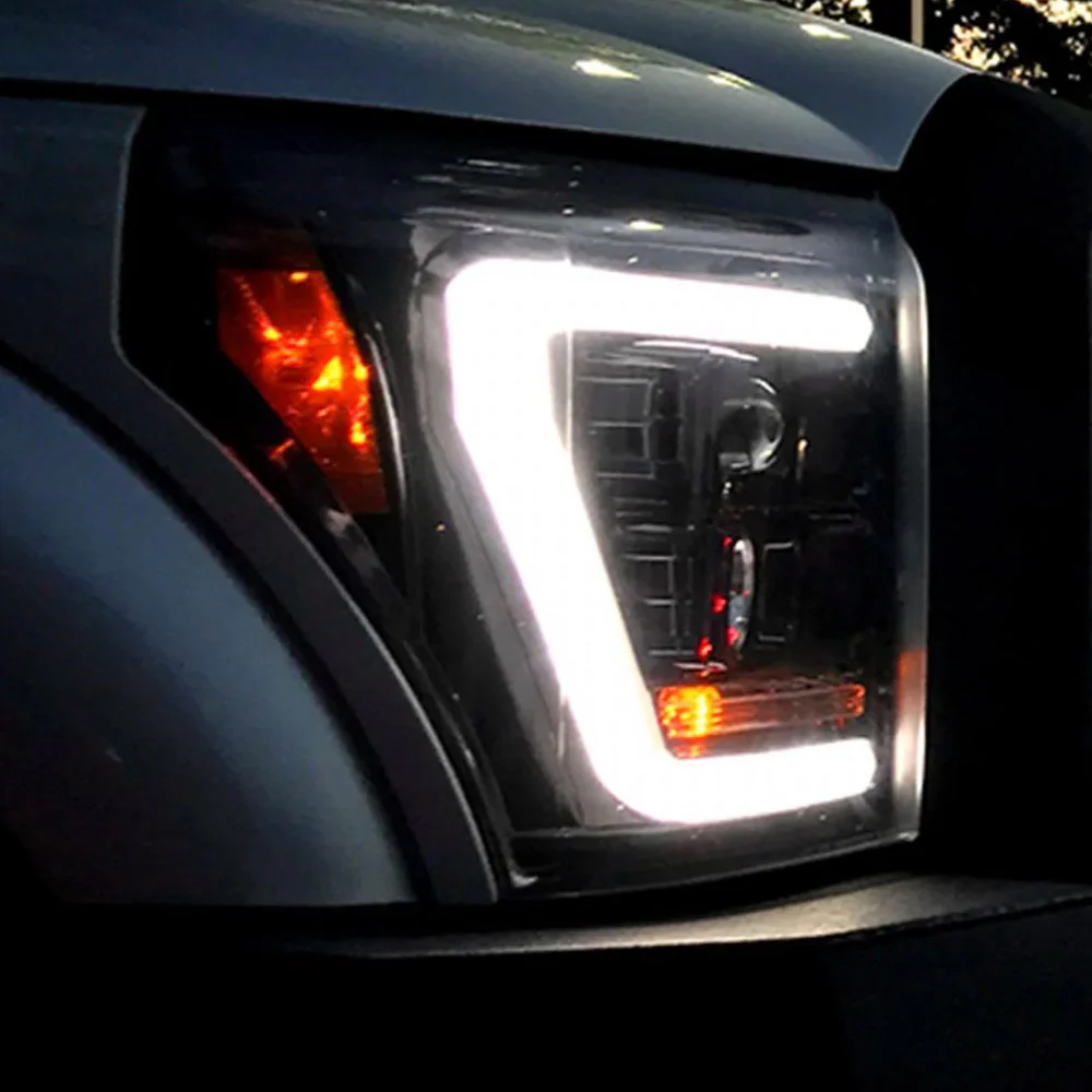 Ford Super Duty 11-16 Projector Headlights OLED Halos, DRL - Multiple Styles - Image 16