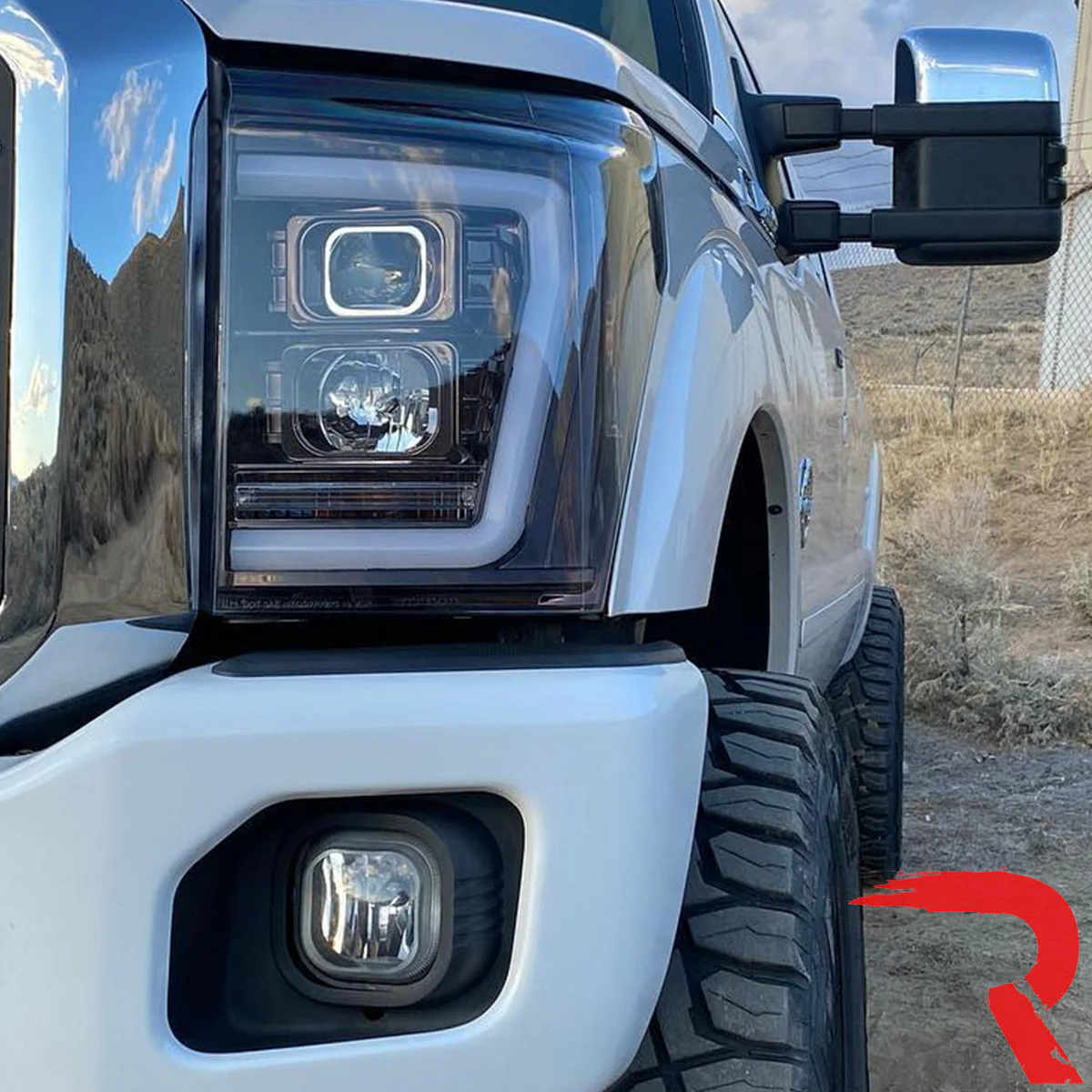 Ford Super Duty 11-16 Projector Headlights OLED Halos, DRL - Multiple Styles - Image 22