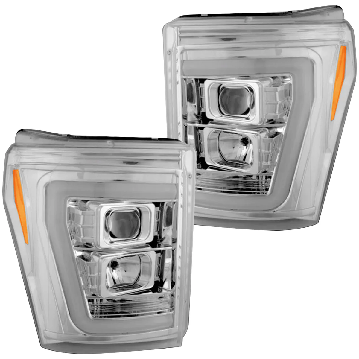 Ford Super Duty 11-16 Projector Headlights OLED Halos, DRL - Multiple Styles - Image 29