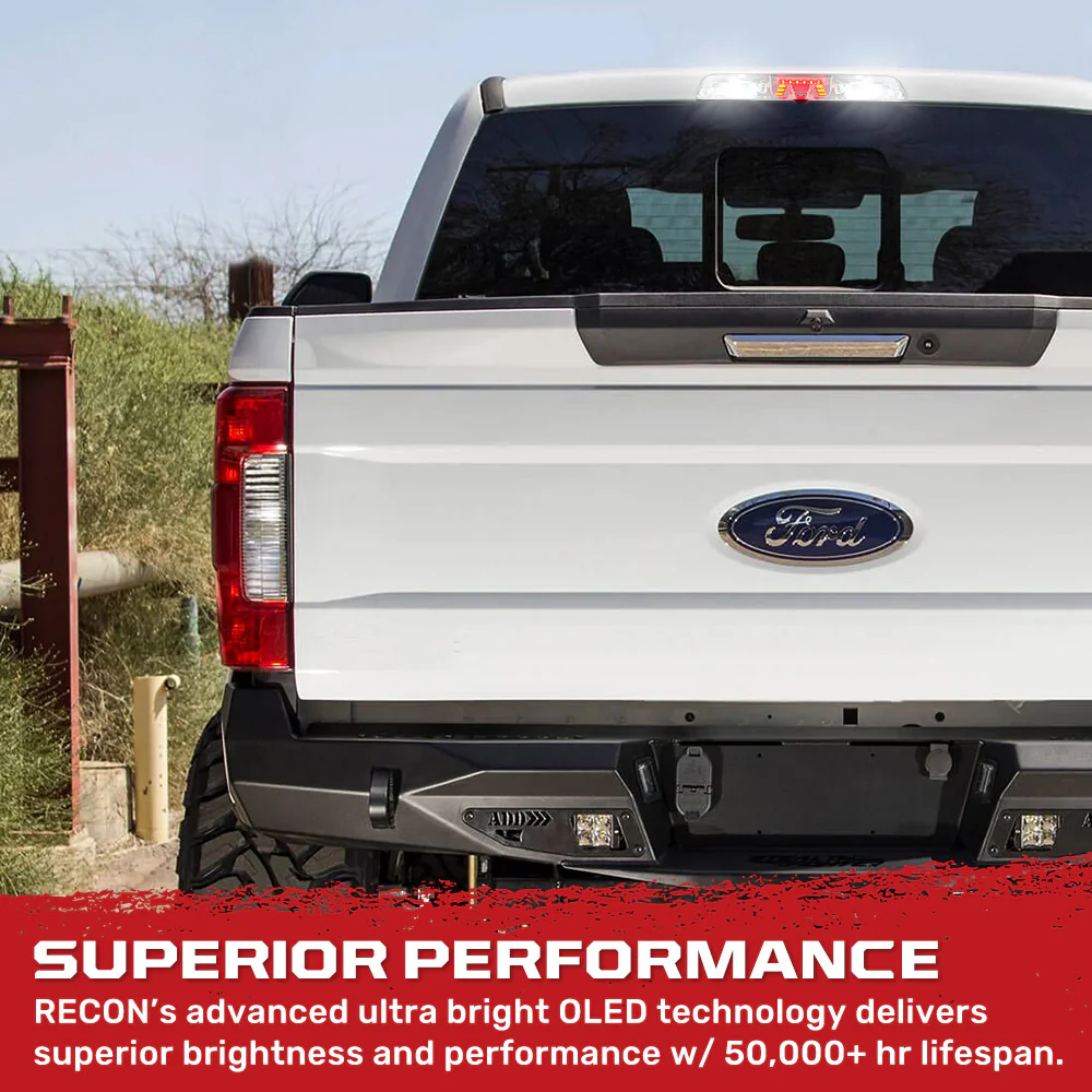 Ford Super Duty F250/350/450/550 17-23 3rd Brake Light - Fits Models with Cargo Bed Camera - CREE XML LEDs in Clear - Image 4