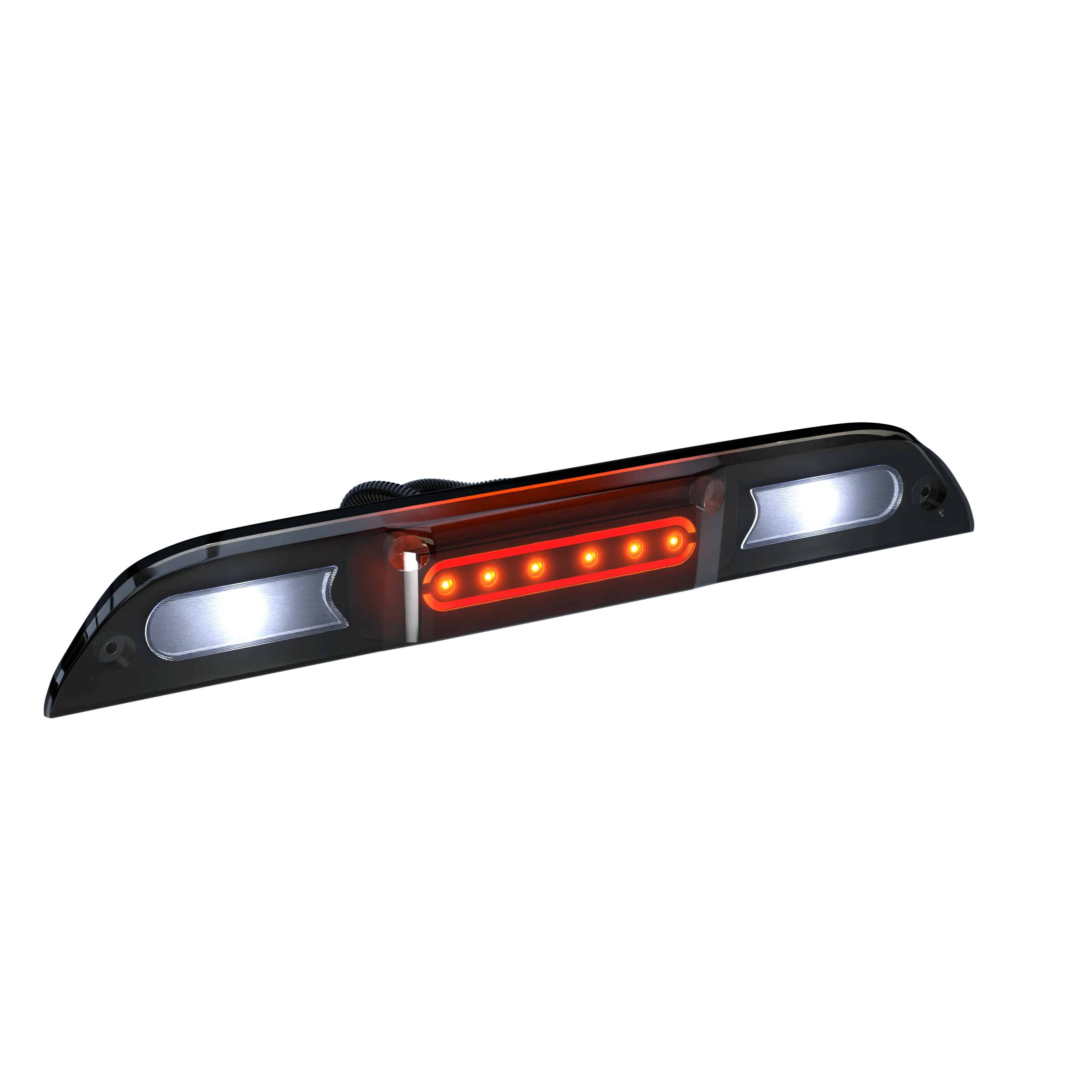 Ford Super Duty 17-25 Ultra High Power Red LED 3rd Brake Light Kit w/ CREE XML White LED Cargo Lights (ATTN: DOES NOT FIT Models with Cargo Bed Camera in OEM 3rd Brake Light) - Smoked Lens - Image 11