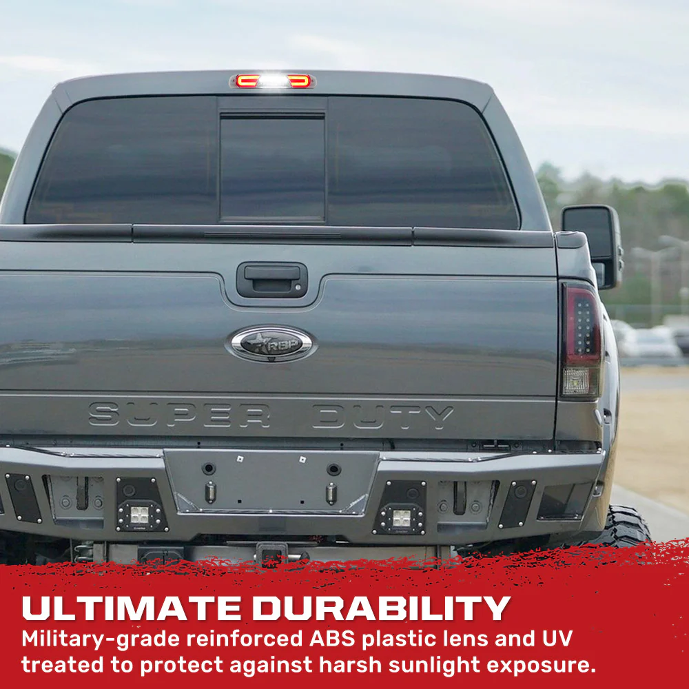 Ford Super Duty 99-16 Ultra Bright LED 3rd Brake Light Kit - Clear Lens - Image 5