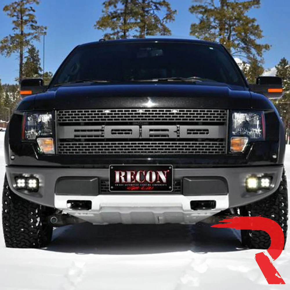 Ford SVT Raptor 10-14 Ultra Bright Dual Beam Spot & Flood LED Driving & Fog Lights 4-Pc Kit - White - Image 8