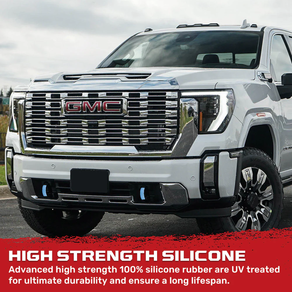 GMC 20-25 Sierra 1500 Tow Hook Covers 2-Piece Set of Silicone Covers Standard & LED Options - Multiple Colors - Image 103