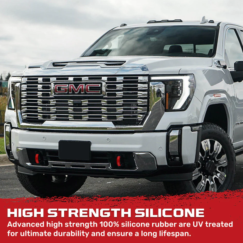GMC 20-25 Sierra 1500 Tow Hook Covers 2-Piece Set of Silicone Covers Standard & LED Options - Multiple Colors - Image 16