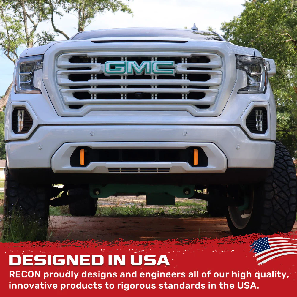 GMC 20-25 Sierra 1500 Tow Hook Covers 2-Piece Set of Silicone Covers Standard & LED Options - Multiple Colors - Image 40