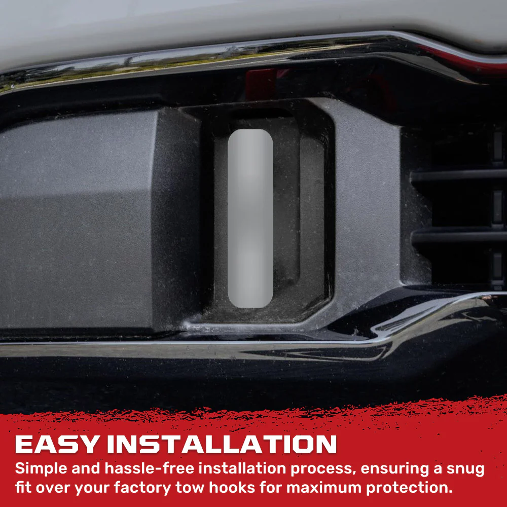 GMC 20-25 Sierra 1500 Tow Hook Covers 2-Piece Set of Silicone Covers Standard & LED Options - Multiple Colors - Image 88
