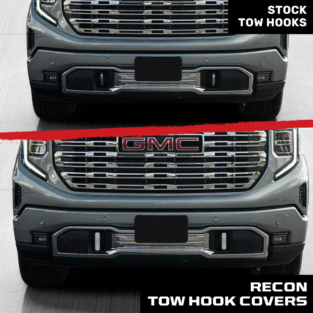 GMC 20-25 Sierra 1500 Tow Hook Covers 2-Piece Set of Silicone Covers Standard & LED Options - Multiple Colors - Image 89