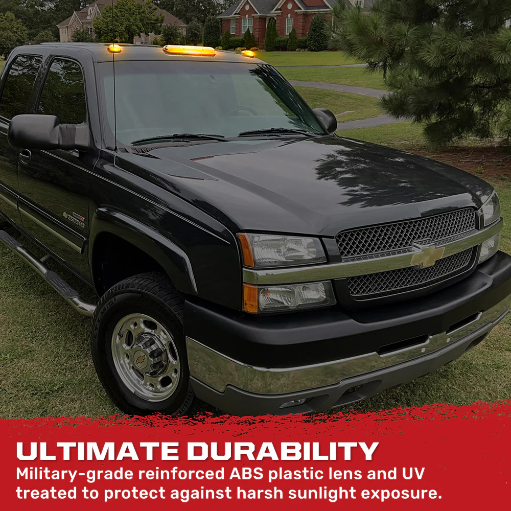 GMC & Chevy 02-07 Heavy Duty 3-PC Cab Roof Light Kit 2-Way Front & Rear Facing Ultra High Power OLEDs - Multiple Options - Image 9