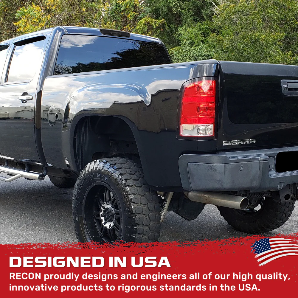 GMC Sierra & Chevy Silverado 07-13 3rd Brake Light Kit Ultra High Power Scanning Red LED with White XML Cargo Lights Smoked Lens - Image 9