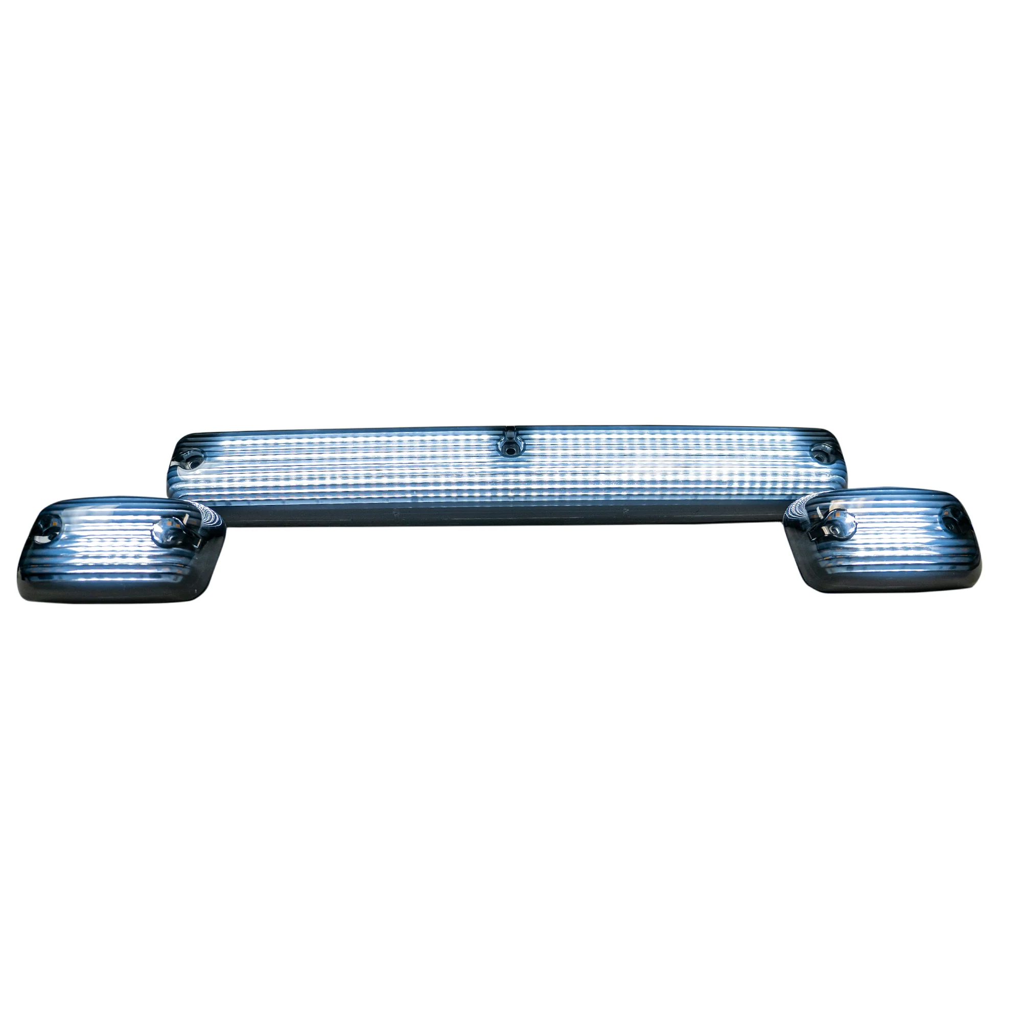 GMC & Chevy 07-14 3-Piece Cab Roof Light Kit Strobe LED White & Amber - Multiple Lens - Image 13
