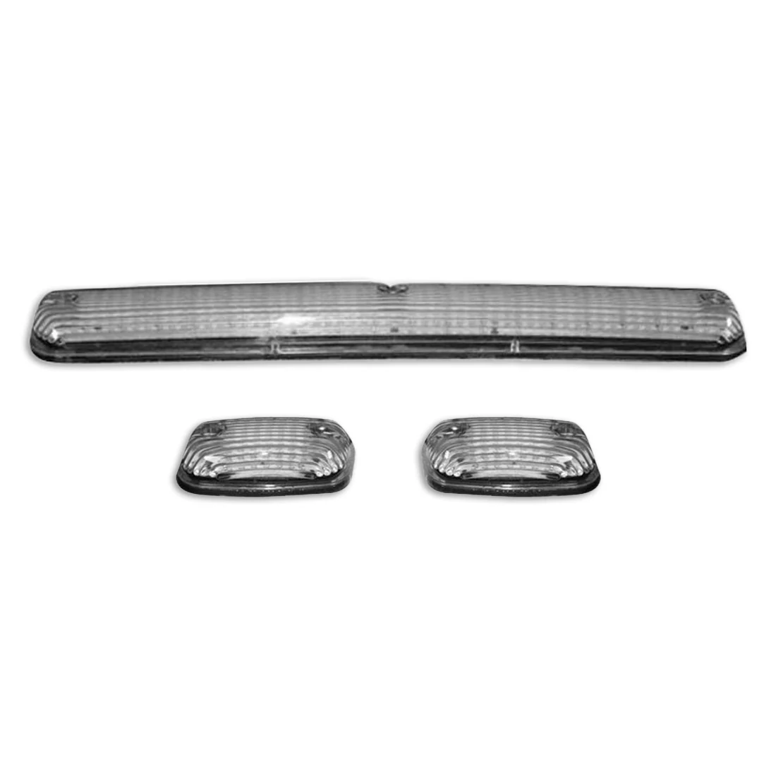 GMC & Chevy 07-14 3-Piece Cab Roof Light Kit Strobe LED White & Amber - Multiple Lens - Image 15