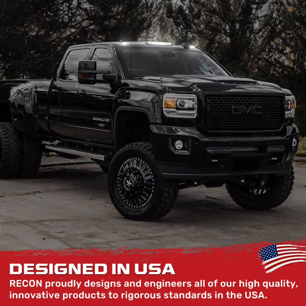 GMC & Chevy 15-19 Heavy-Duty 3 Piece Cab Roof Light Kit 2-Way Front & Rear Facing Ultra High-Power LEDs - Multiple Lens & Colors - Image 24