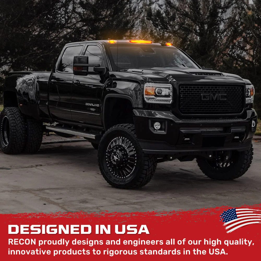 GMC & Chevy 15-19 Heavy-Duty 3 Piece Cab Roof Light Kit 2-Way Front & Rear Facing Ultra High-Power LEDs - Multiple Lens & Colors - Image 40