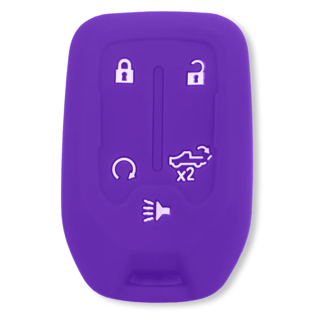 GMC & Chevy 19-21 Sierra & Silverado 1-Piece 100% Silicone Rubber Key Fob Cover - Multiple Colors - Image 37