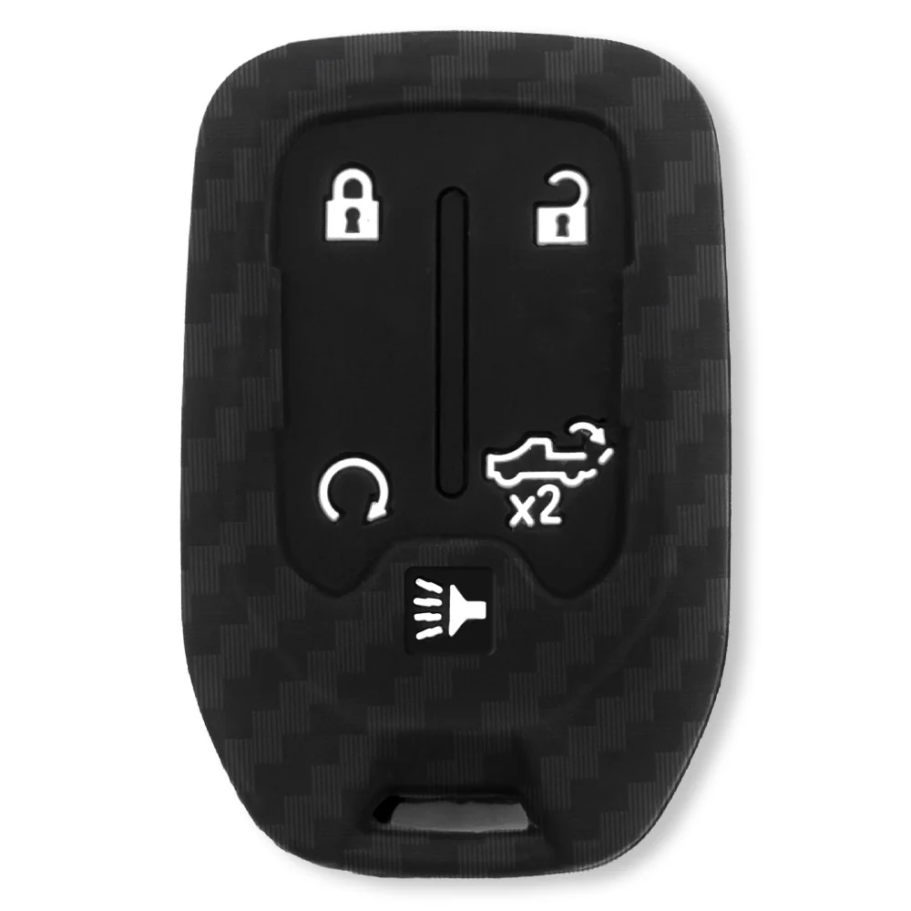 GMC & Chevy 19-21 Sierra & Silverado 1-Piece 100% Silicone Rubber Key Fob Cover - Multiple Colors - Image 40