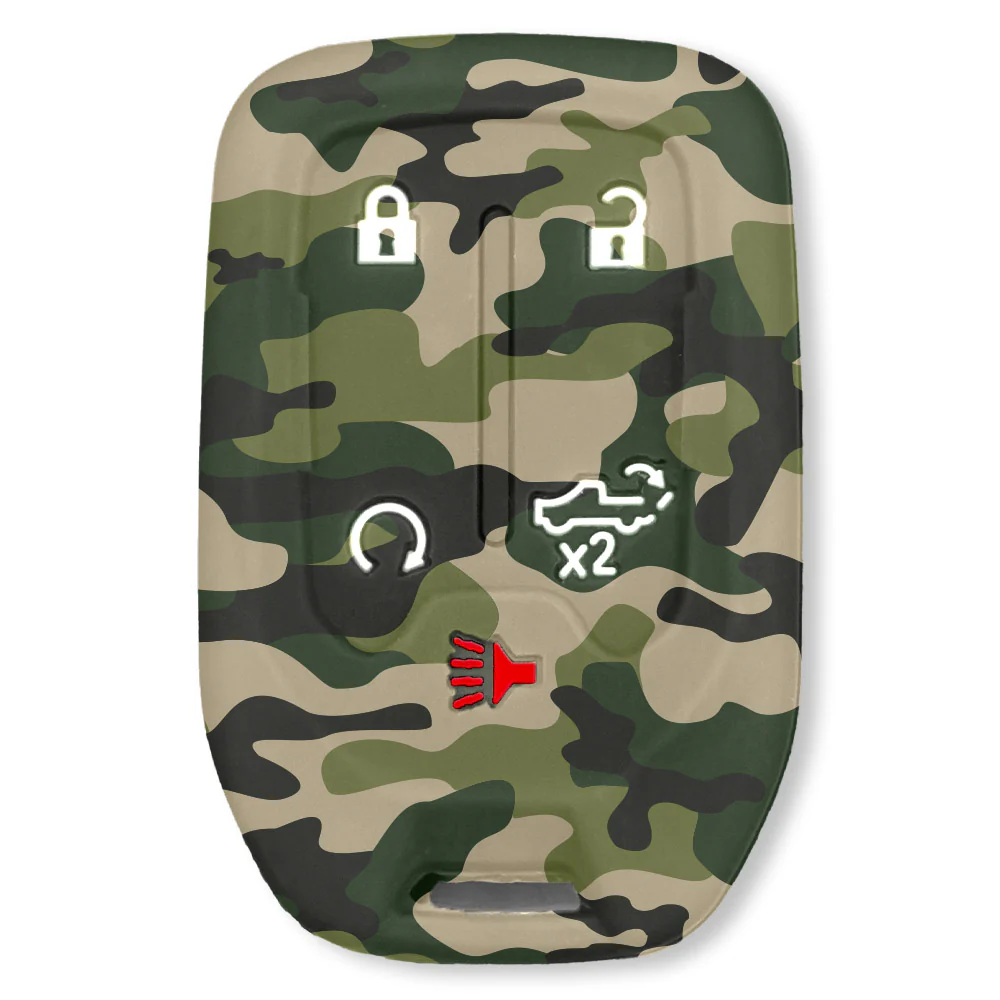 GMC & Chevy 19-21 Sierra & Silverado 1-Piece 100% Silicone Rubber Key Fob Cover - Multiple Colors - Image 44