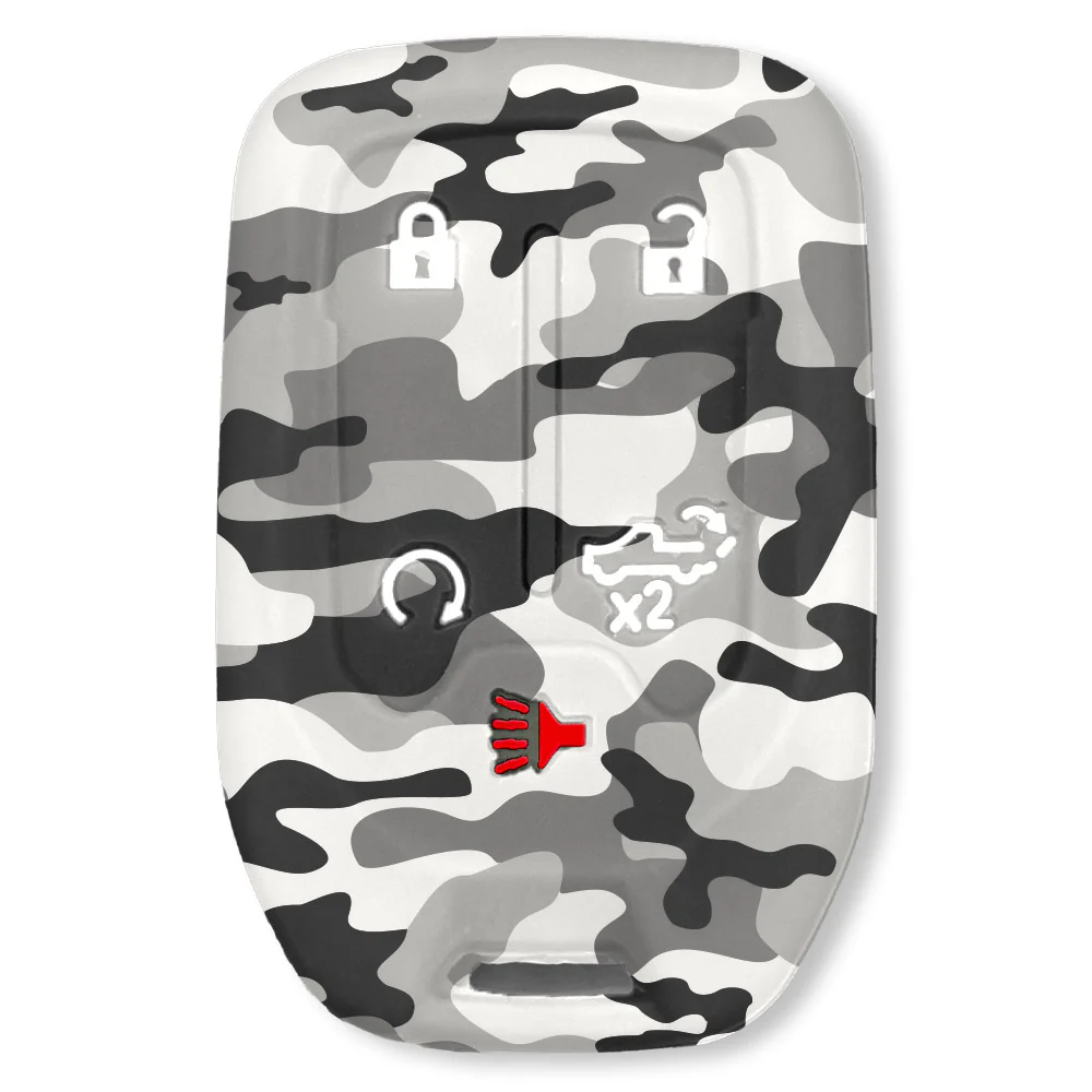 GMC & Chevy 19-21 Sierra & Silverado 1-Piece 100% Silicone Rubber Key Fob Cover - Multiple Colors - Image 45